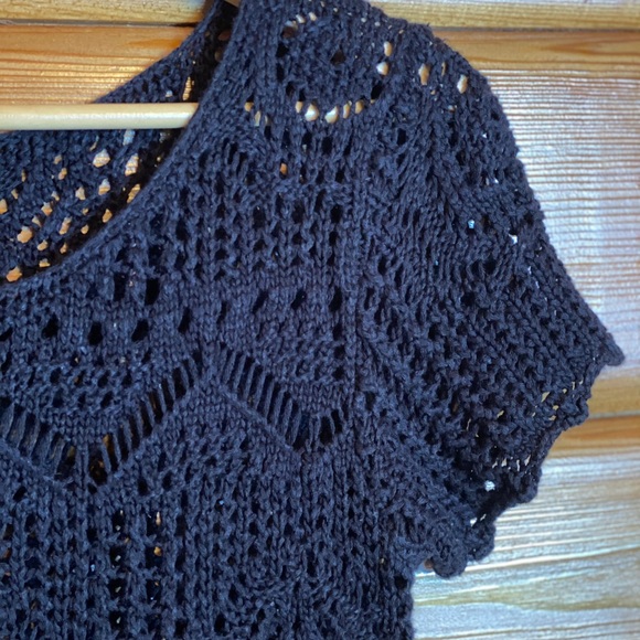 H&M Black Crochet Top - Small - Picture 4 of 4